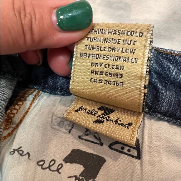 7FAMK A-Pocket Embellished Pocket Flare Jean size 29 - Picture 5 of 12